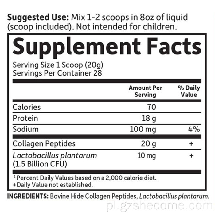 Wysokiej jakości peptydy kolagenowe proszek wspierający zdrowie stawów